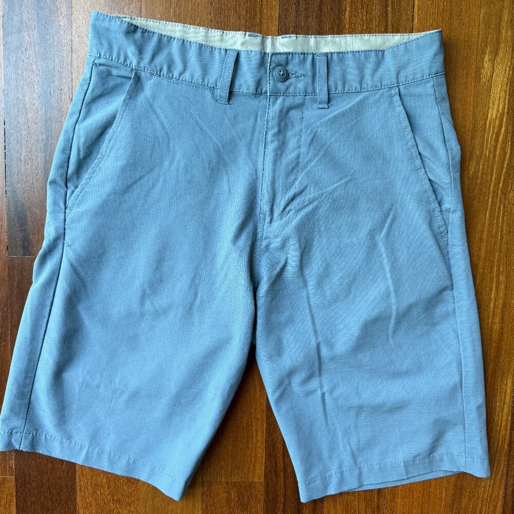 Burnside W30 Flat Front Blue Shorts